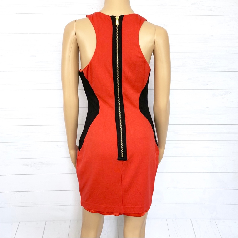 Bebe Ponte Satin Pencil Dress Size S - Picture 5 of 9